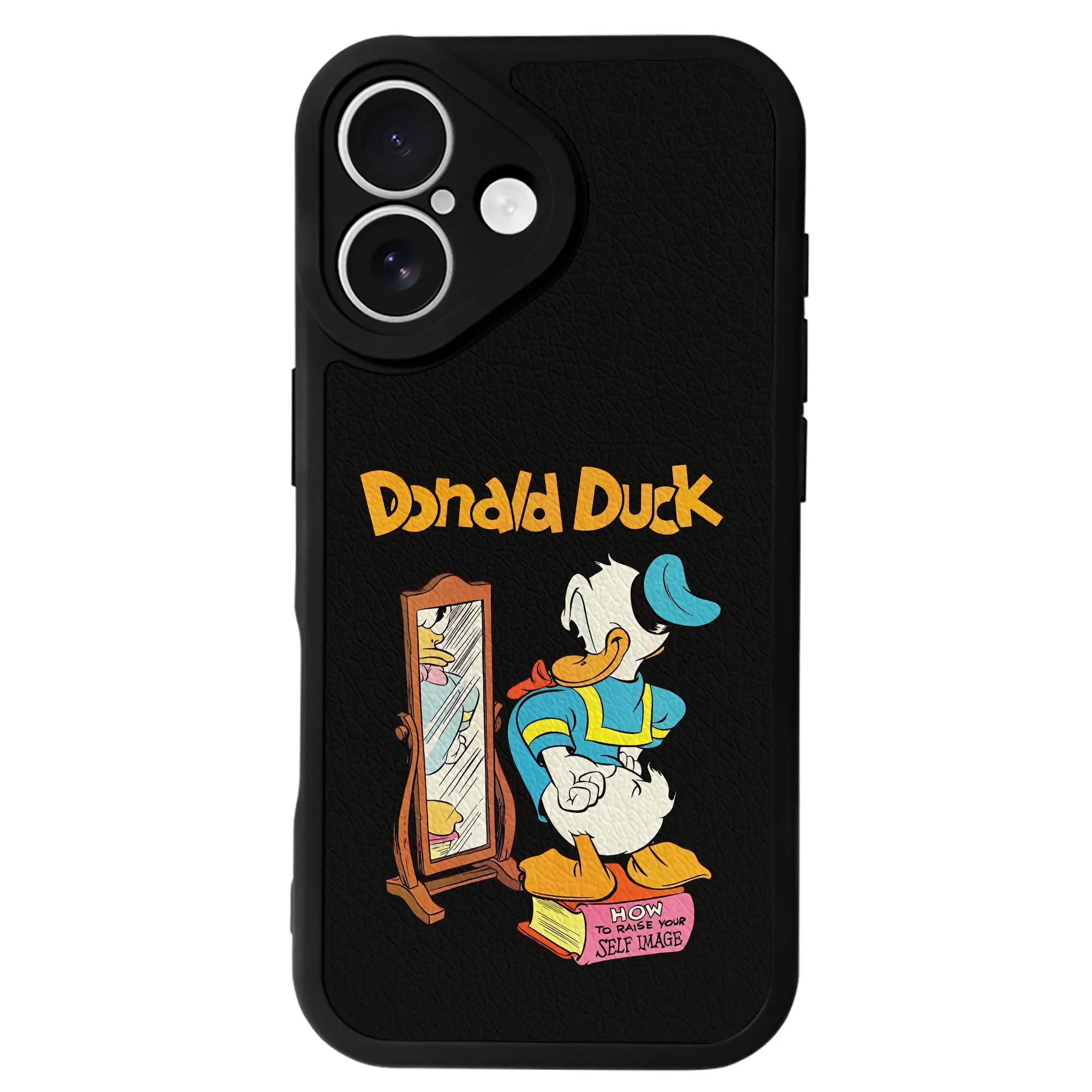 ミッキーマウス（Mickey Mouse） グッズ ドナルドダック（Donald Duck） - IPhone 16シリーズ対応 ・ シリコンスマホケース ・ レザー調 ・ 高精度フィット ・ 耐衝撃 ・ ワイヤレス充電対応 ・ 精密カット